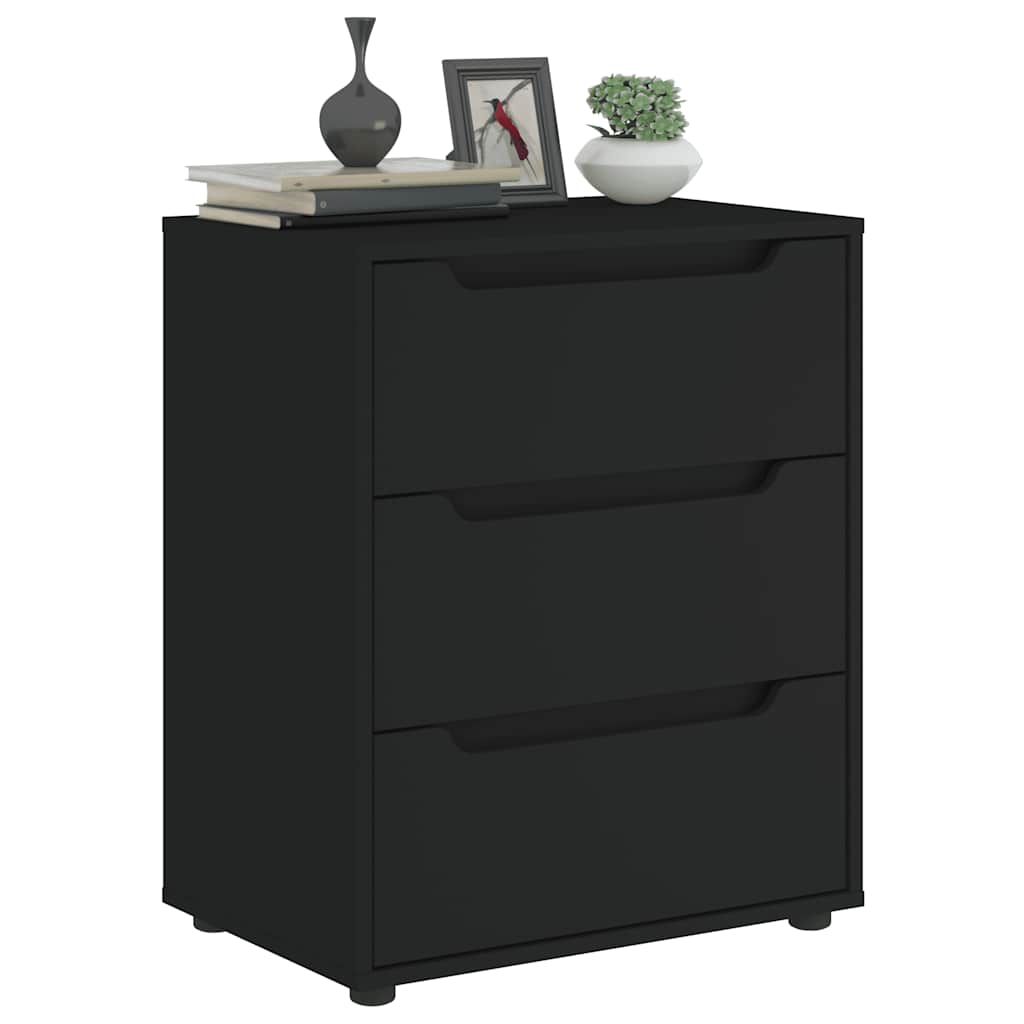 Sideboard VISNES Schwarz 60x40x73 cm Holzwerkstoff