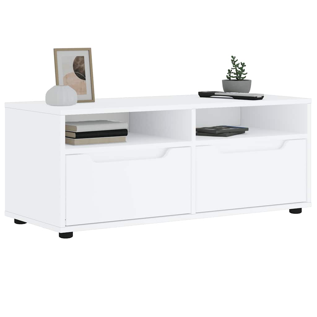 TV-Schrank VISNES Weiß 100x40x38 cm Holzwerkstoff