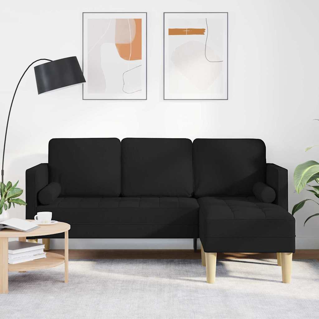 Sofa Set Schwarz 173 x 131 x 67 cm Polyester