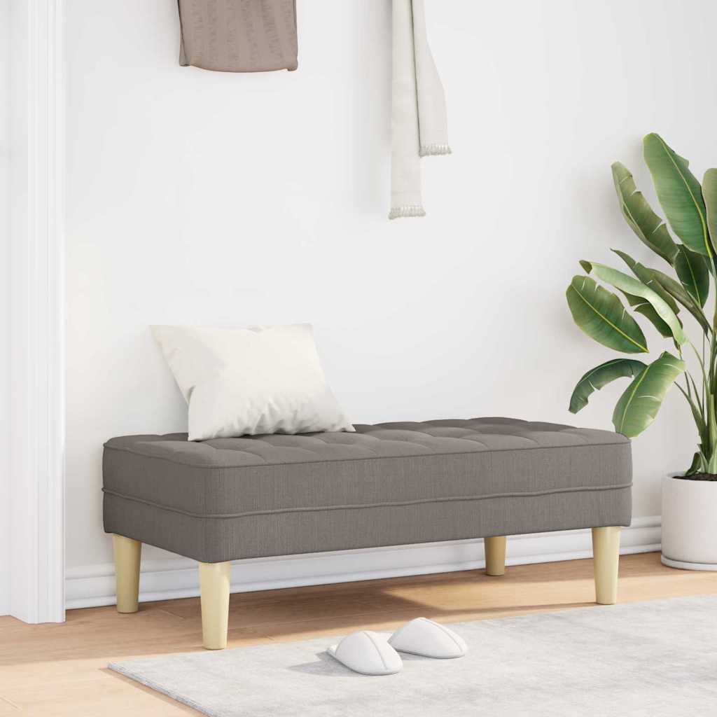 Bank Taupe 113 x 57 x 39 cm Stoff