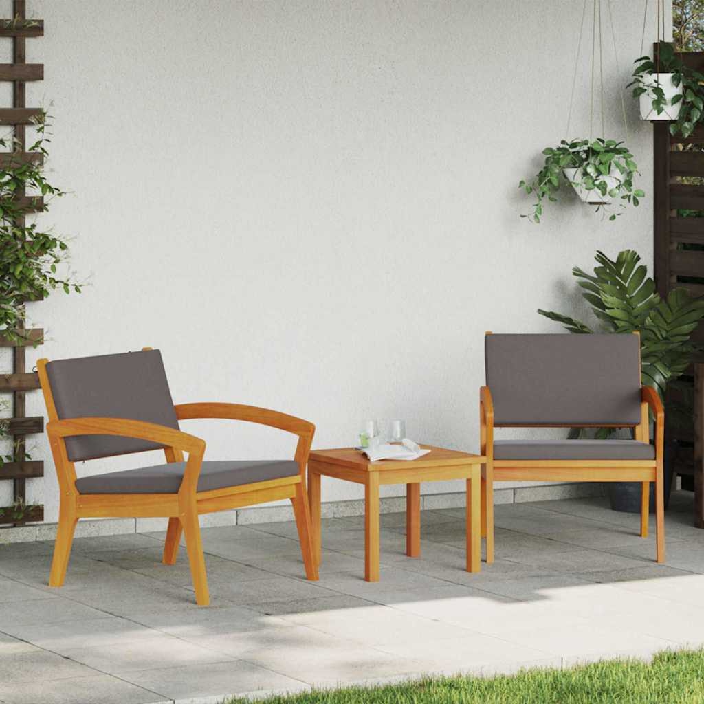 Gartenstuhl 2 stk. Öl-Natur Massivholz Akazie