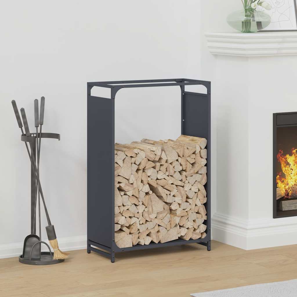 Brennholzregal Anthrazit 60x28x90 cm Kaltgewalzter Stahl