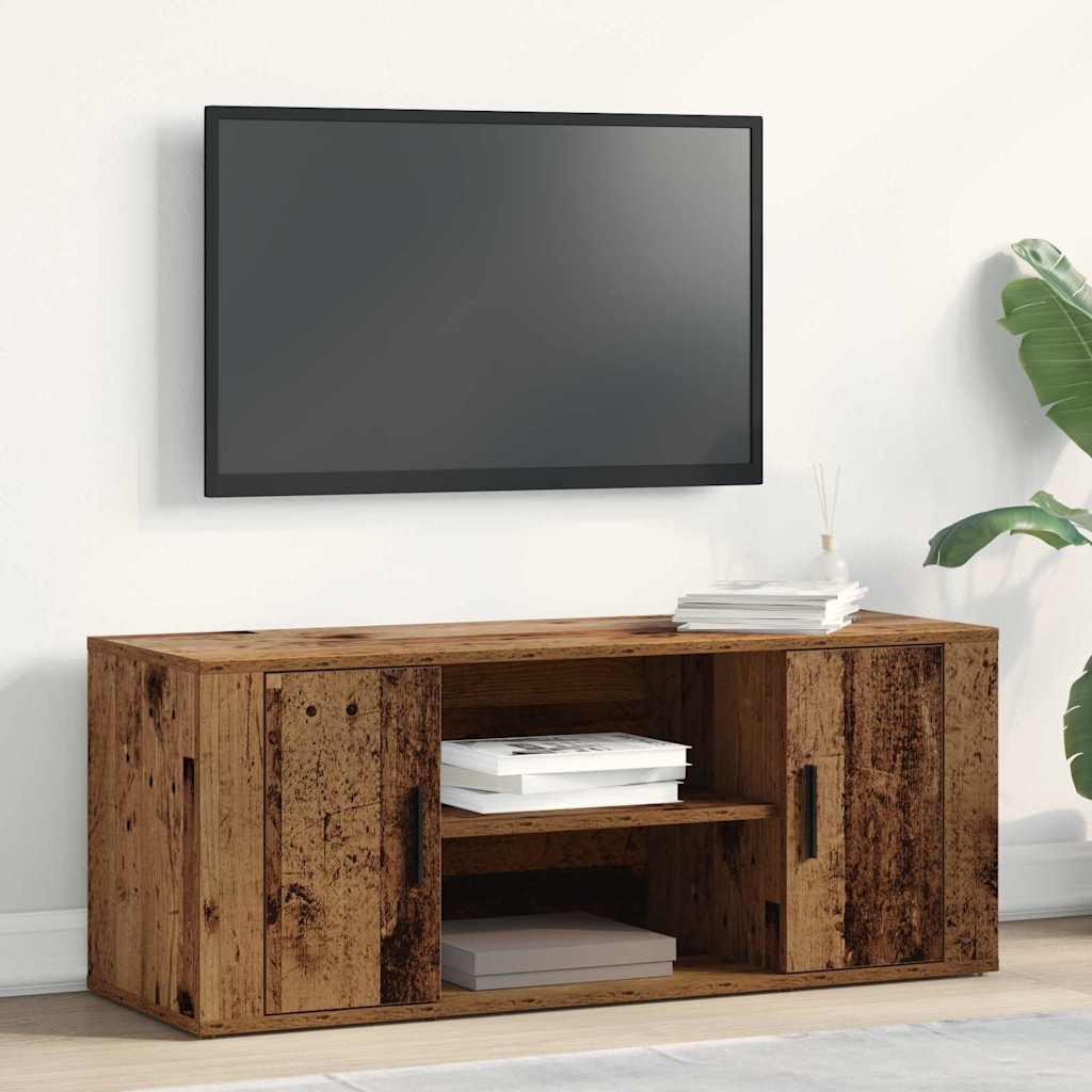 TV-Schränk 100 x 35 x 40 cm Altholz Holzwerkstoff