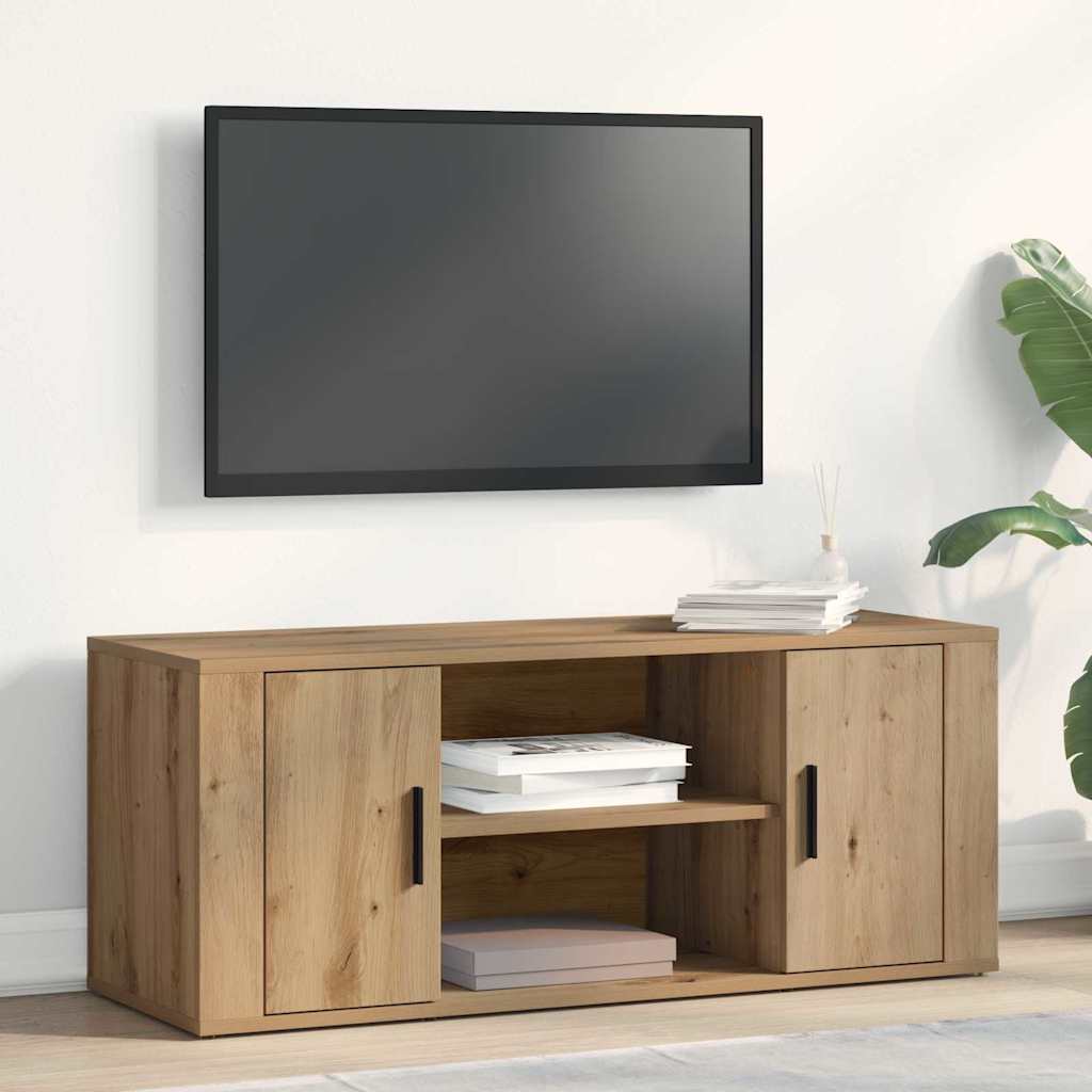 TV-Schränk 100 x 35 x 40 cm Artisan-Eiche Holzwerkstoff