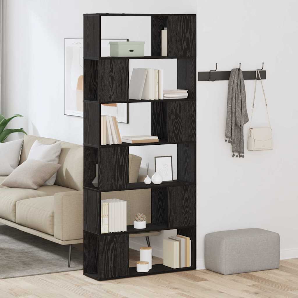 TV-Schrankset 80 x 24 x 186 cm Schwarz Holzwerkstoff