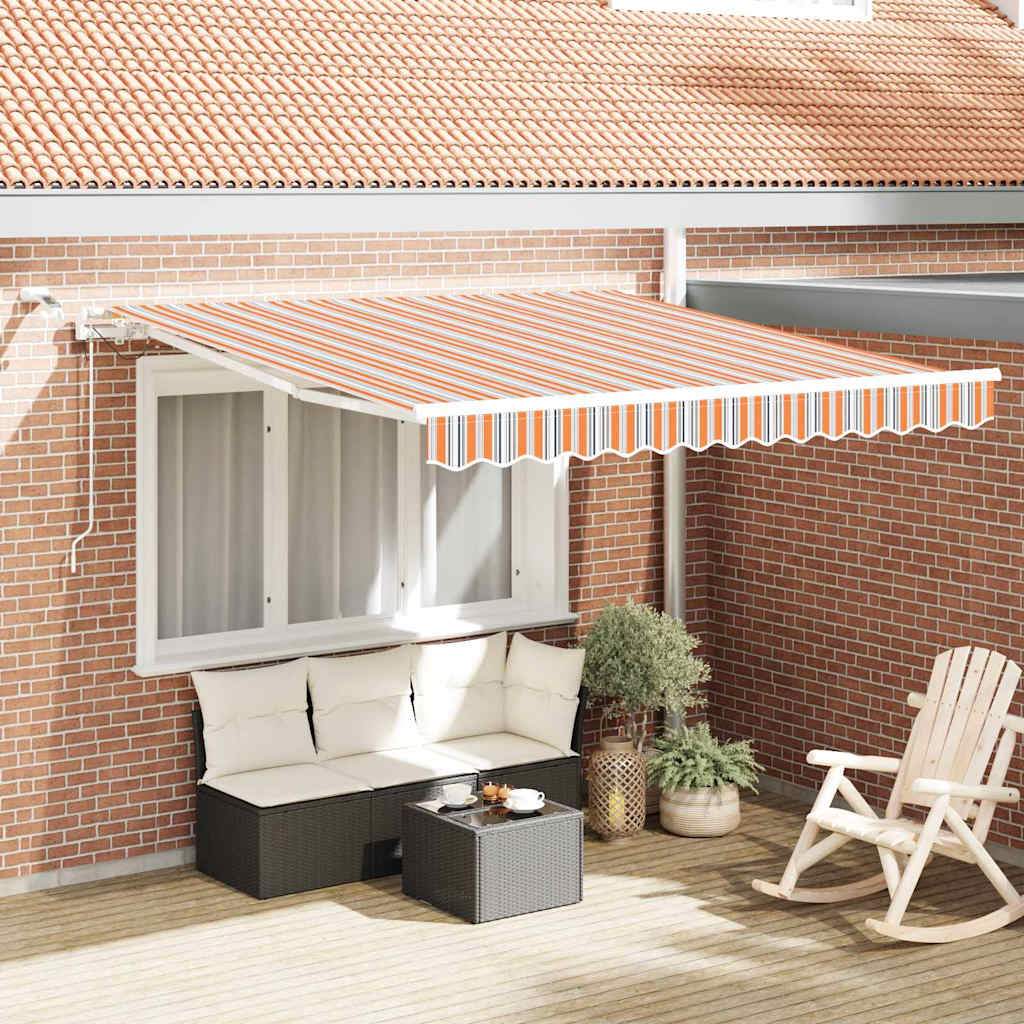 Ausziehbare Markise Mehrfarbig 300 x 250 cm Polyester