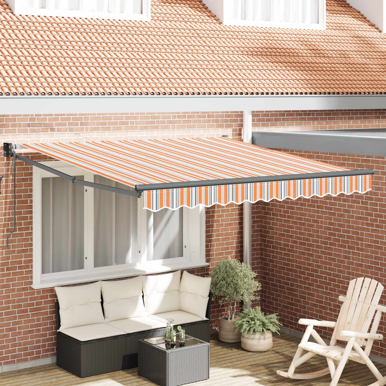 Ausziehbare Markise Mehrfarbig 300 x 250 cm