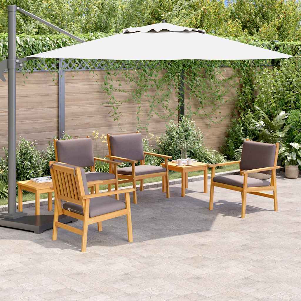 Gartensofa-set 6 Stk. 6-Sitzanzahl Braun Massivholz Akazie