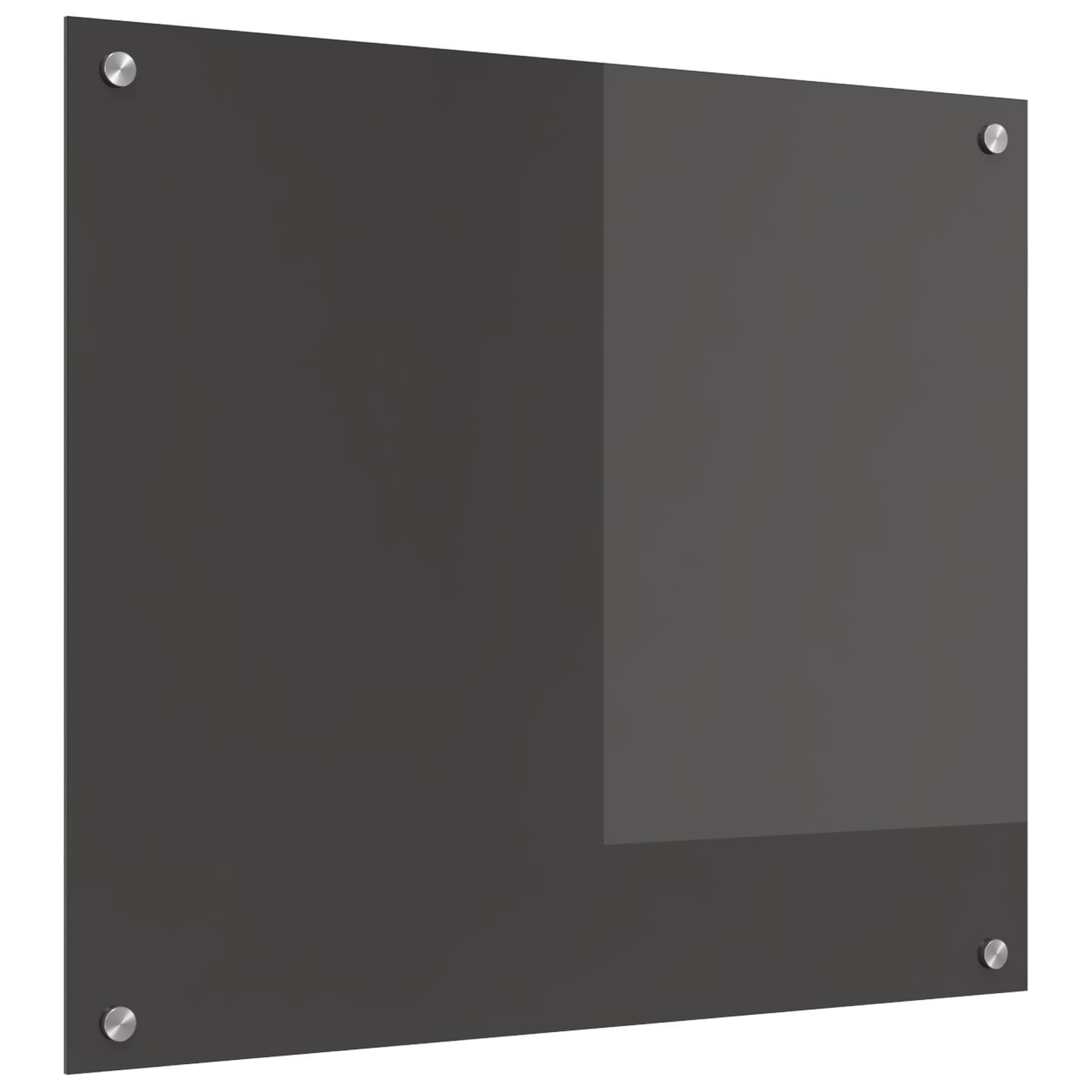 Küchenrückwand Dunkelgrau 70 x 60 cm Gehärtetes Glas