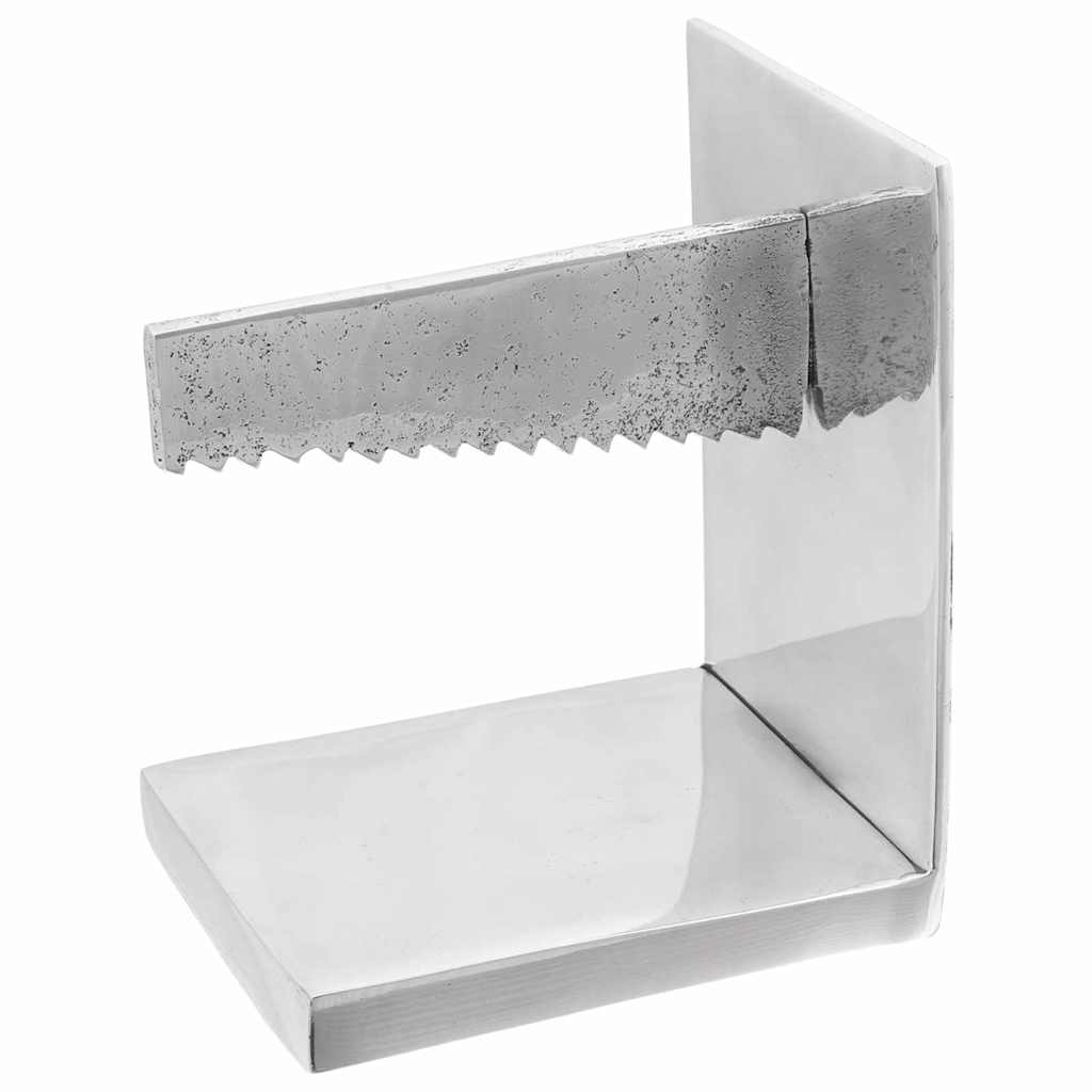 Buchstützen 2 stk. Silber 11 x 14 x 17,5 cm Aluminium
