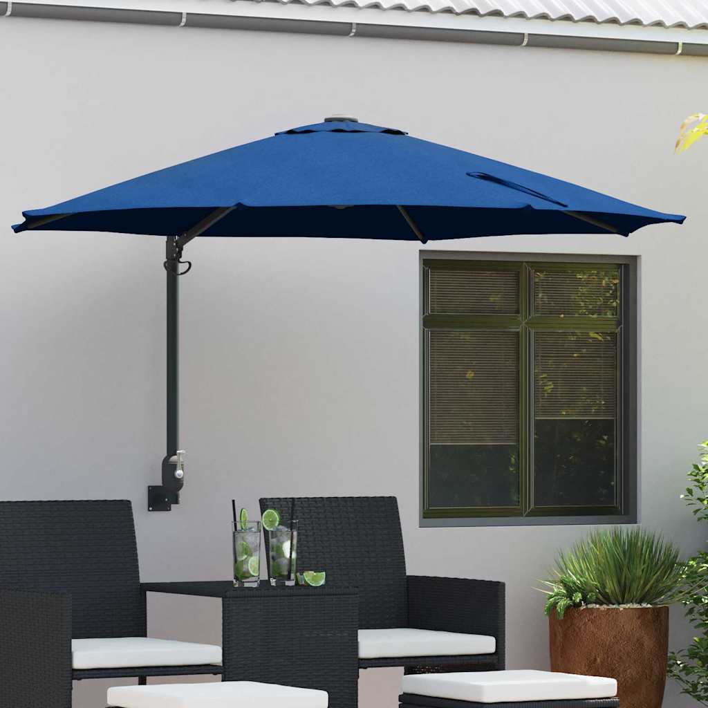 Gartensonnenschirm 248 x 248 x 148 cm Polyester und Stahl