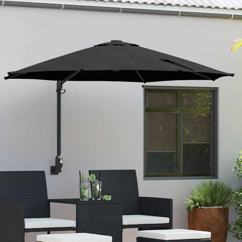 Garten-Sonnenschirm 248 x 248 x 148 cm Polyester und Stahl