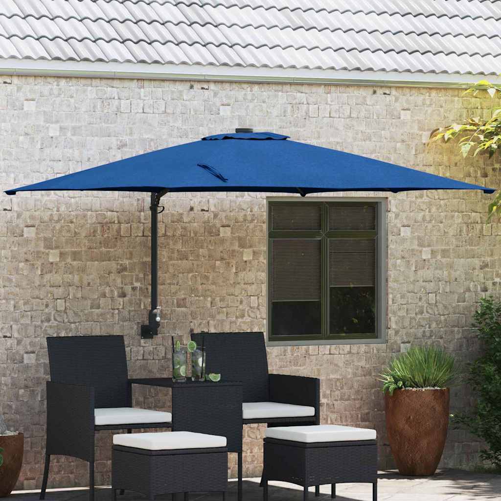 Garten-Sonnenschirm 248,5 x 247,5 x 160 cm Polyester und Stahl