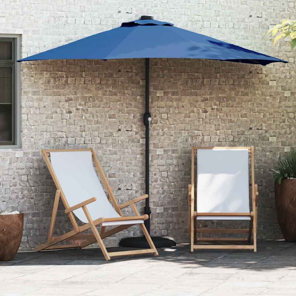Gartensonnenschirm 294 x 150 x 224 cm Polyester und Stahl