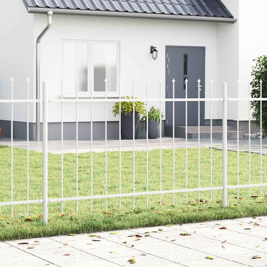 Gartenzaun WOERDEN 2 stk. 3,4 x 0,8 m Pulverbeschichteter Stahl