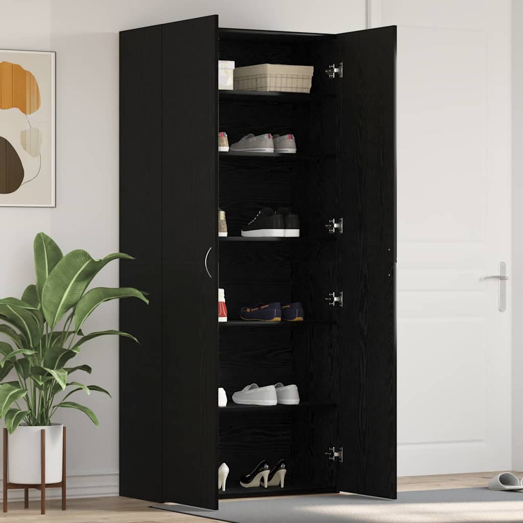 Schuhschrank 80 x 35,5 x 180 cm Holzwerkstoff