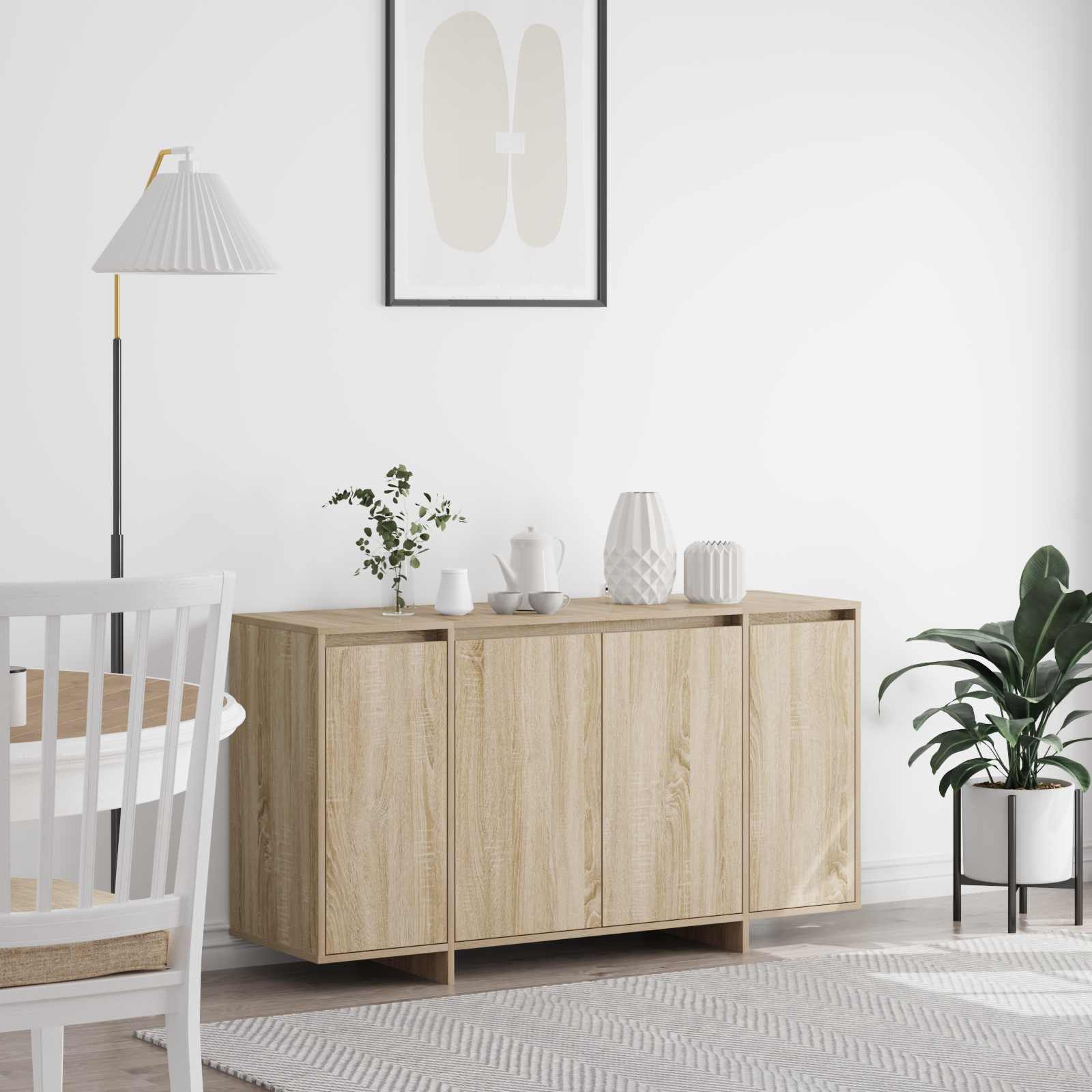 Sideboard Sonoma-Eiche 135 x 41 x 75 cm Holzwerkstoff