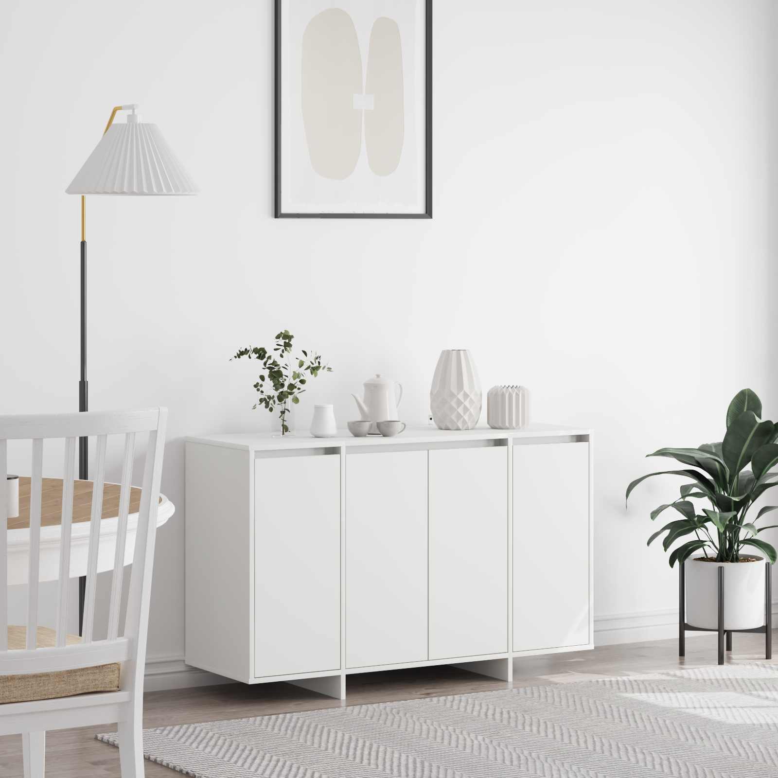 Sideboard Weiß 120 x 41 x 75 cm Holzwerkstoff