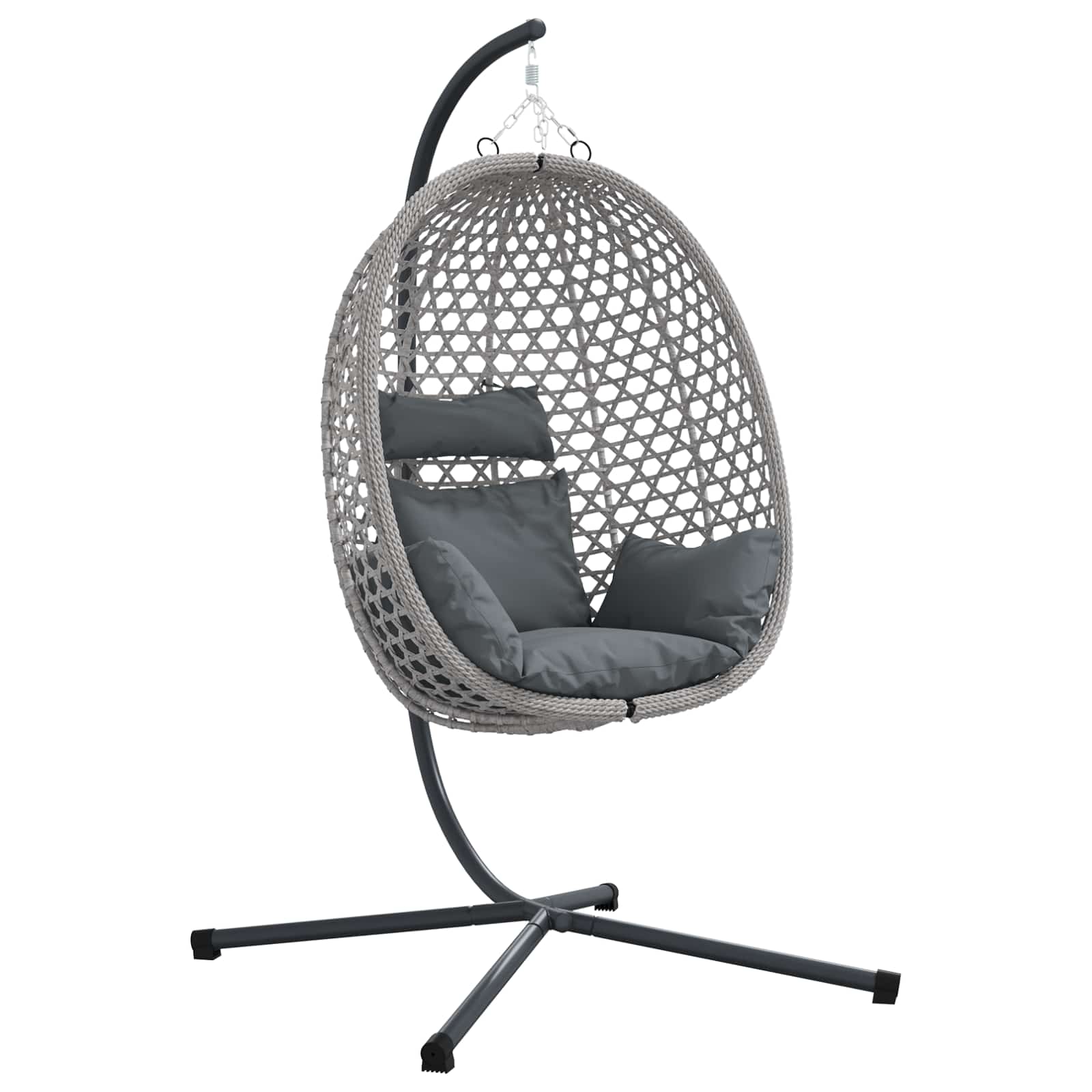 Hängendes Ei-Stuhl Poly-Rattan 104 x 100 x 191 cm