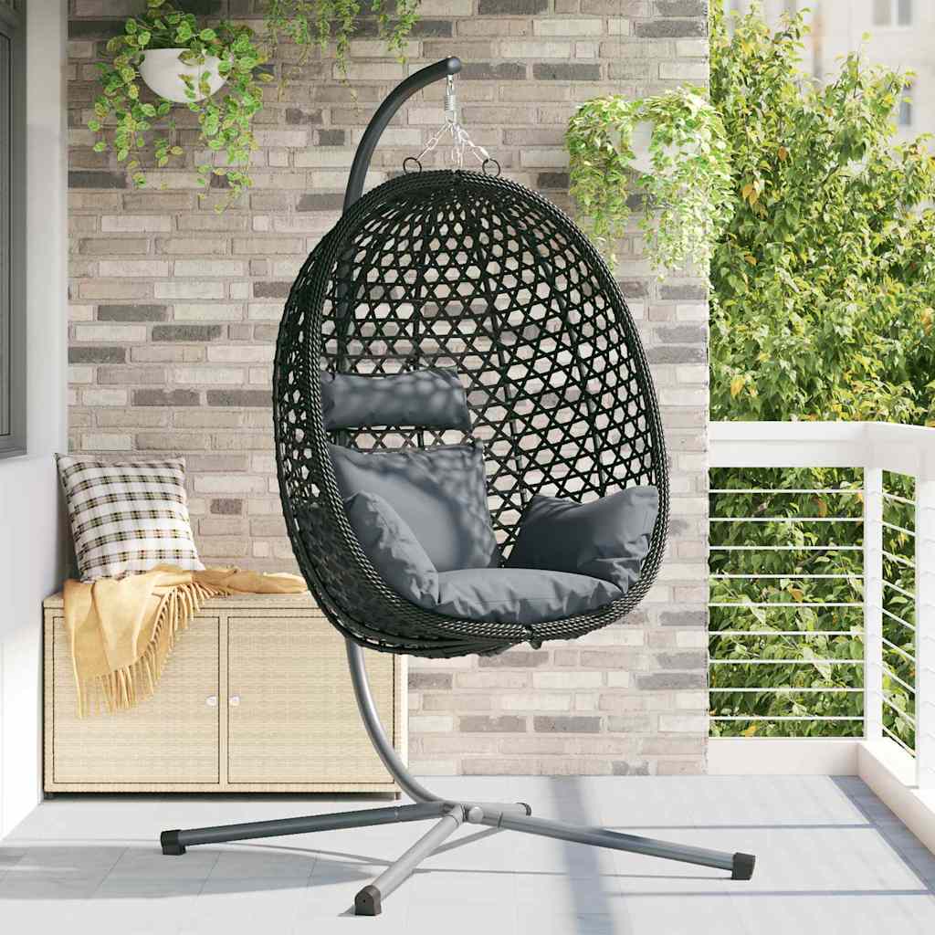 Hängendes Ei-Stuhl Poly-Rattan 104 x 100 x 191 cm