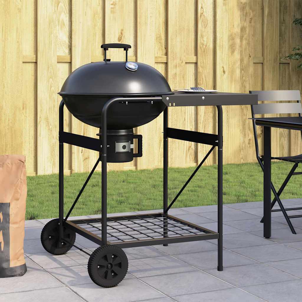 Outdoor Grill 91 x 71 x 107 cm Metall Schwarz