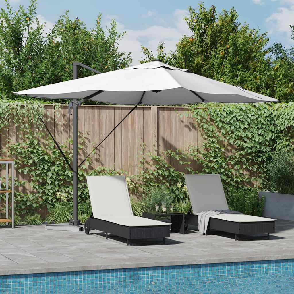 Sonnenschirm 352 x 251 x 265 cm Polyester und Aluminium Sand
