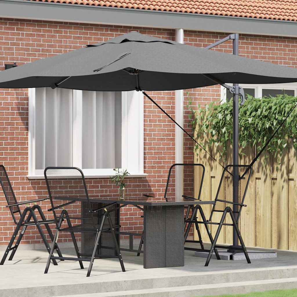 Sonnenschirm 351 x 250 x 260 cm Polyester und Aluminium