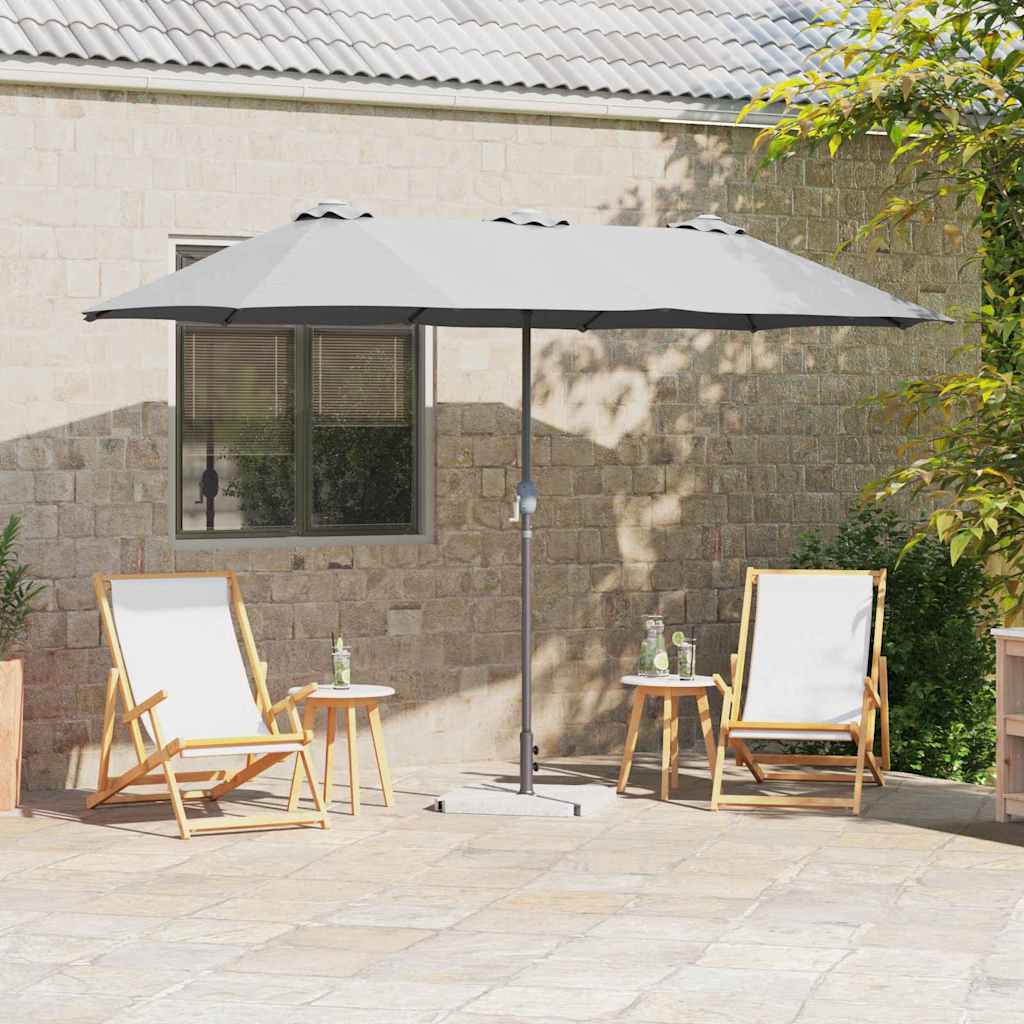 Gartensonnenschirm 370 x 197 x 239 cm Polyester und Aluminium