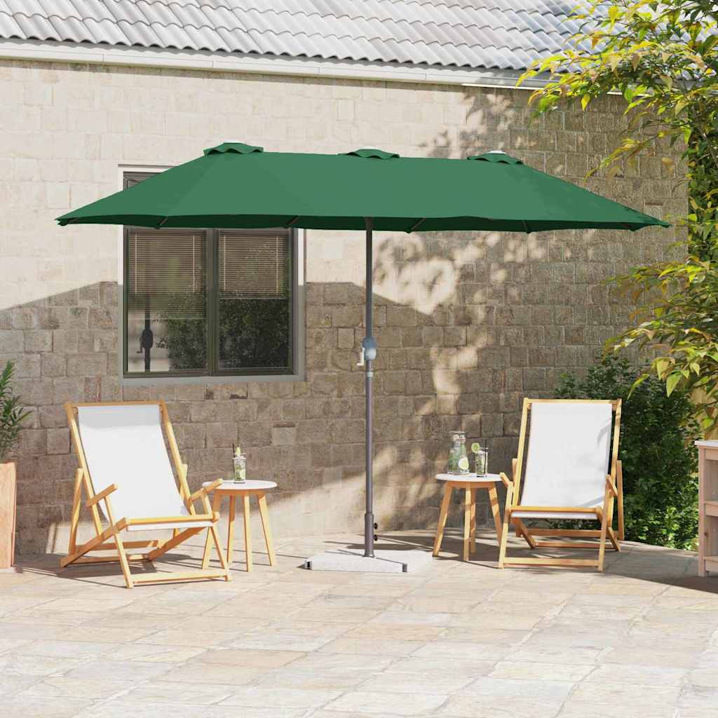 Gartensonnenschirm 370 x 197 x 239 cm Polyester und Aluminium