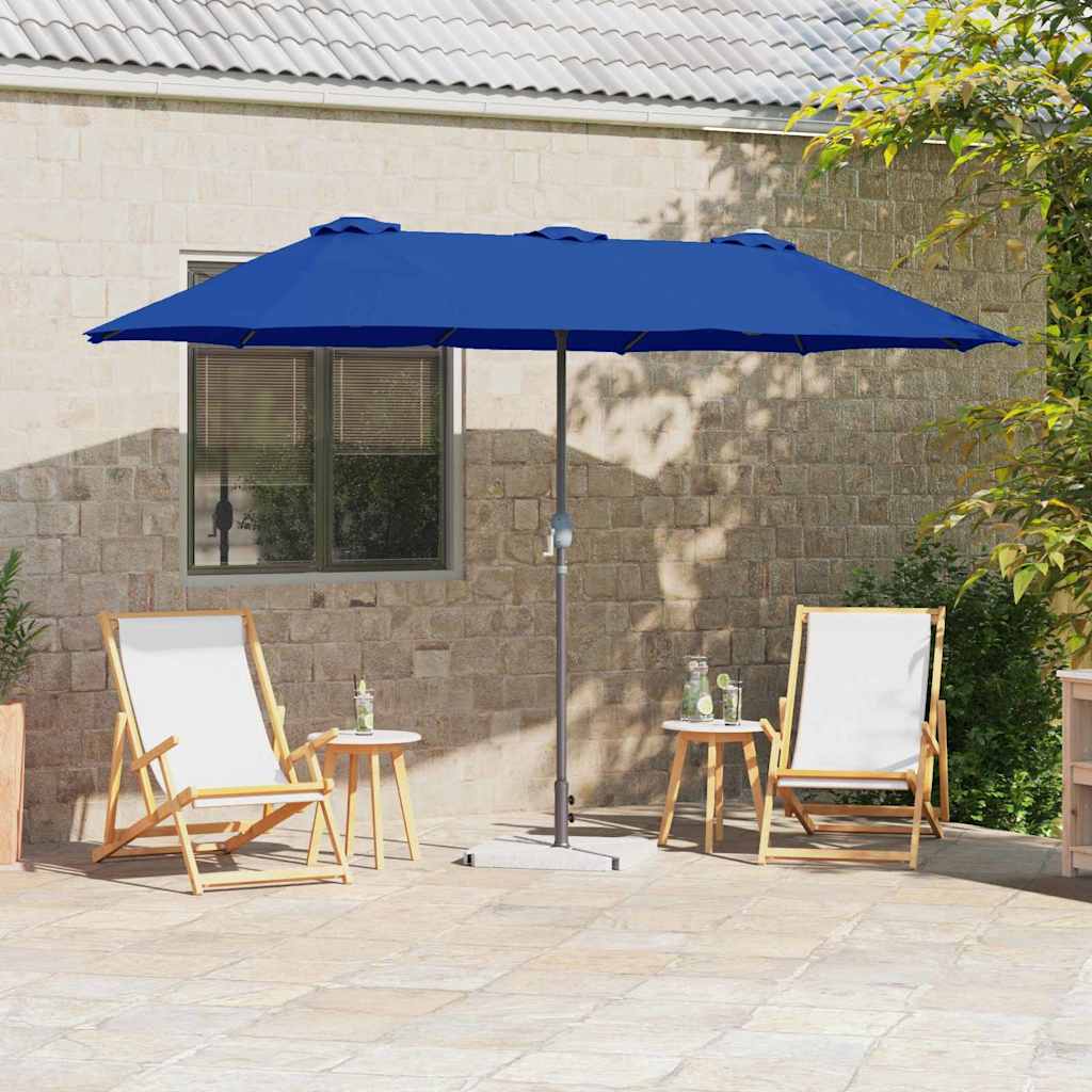 Gartensonnenschirm 370 x 197 x 239 cm Polyester und Aluminium