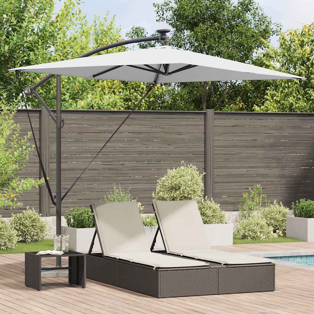 Sonnenschirm 294 x 200 x 270 cm Polyester und Aluminium Sand