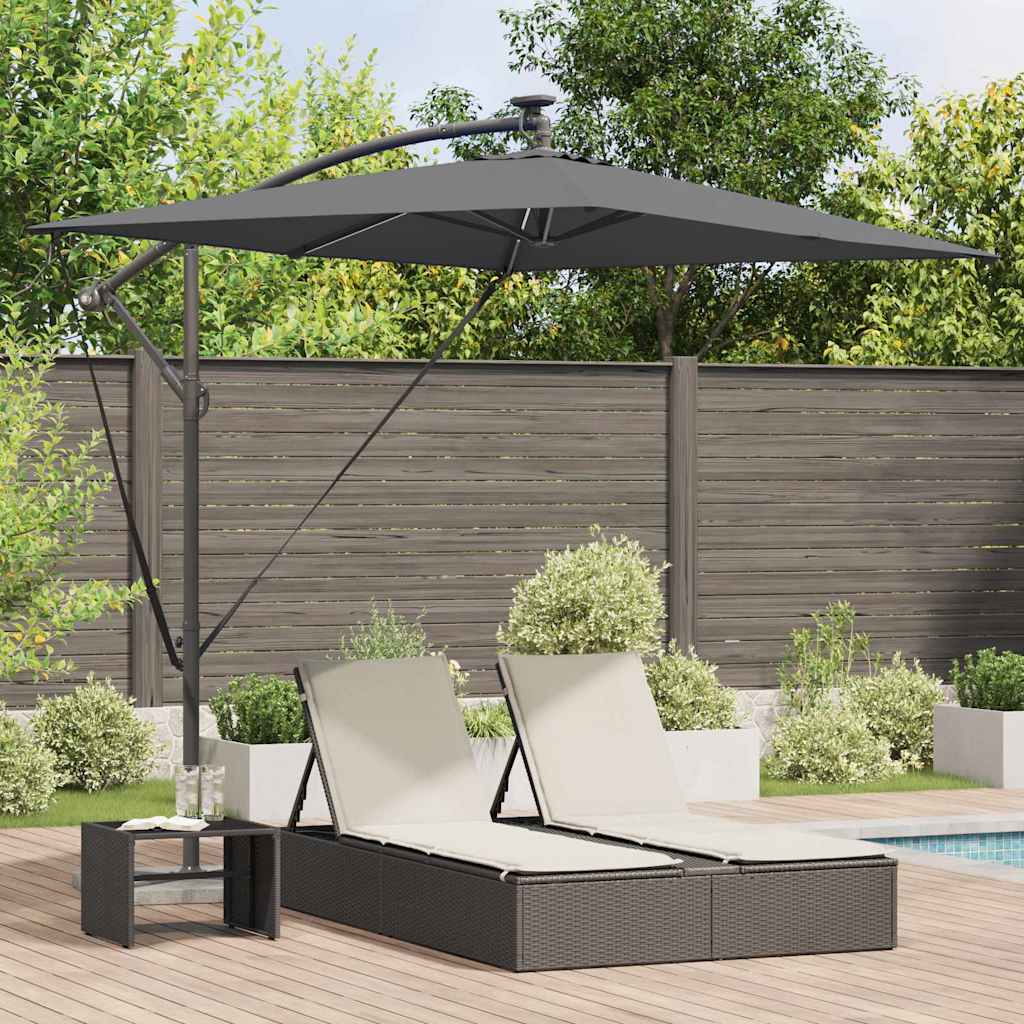 Sonnenschirm 294 x 200 x 270 cm Polyester und Aluminium