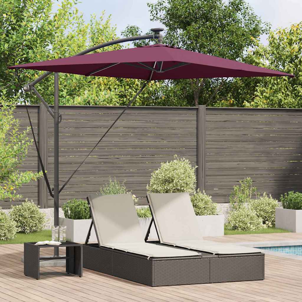 Sonnenschirm 294 x 200 x 270 cm Polyester und Aluminium