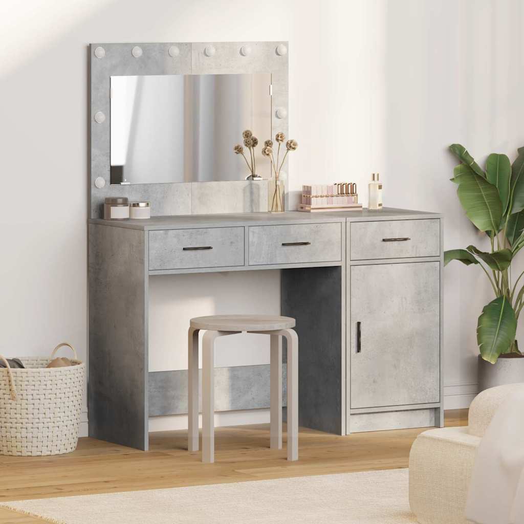 Schminktisch 2 stk. Grau 40 x 41 x 75 cm Holzwerkstoff