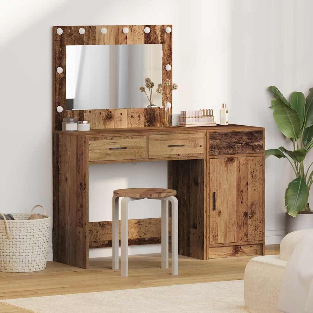 Schminktisch 2 stk. Braun 40 x 41 x 75 cm Holzwerkstoff