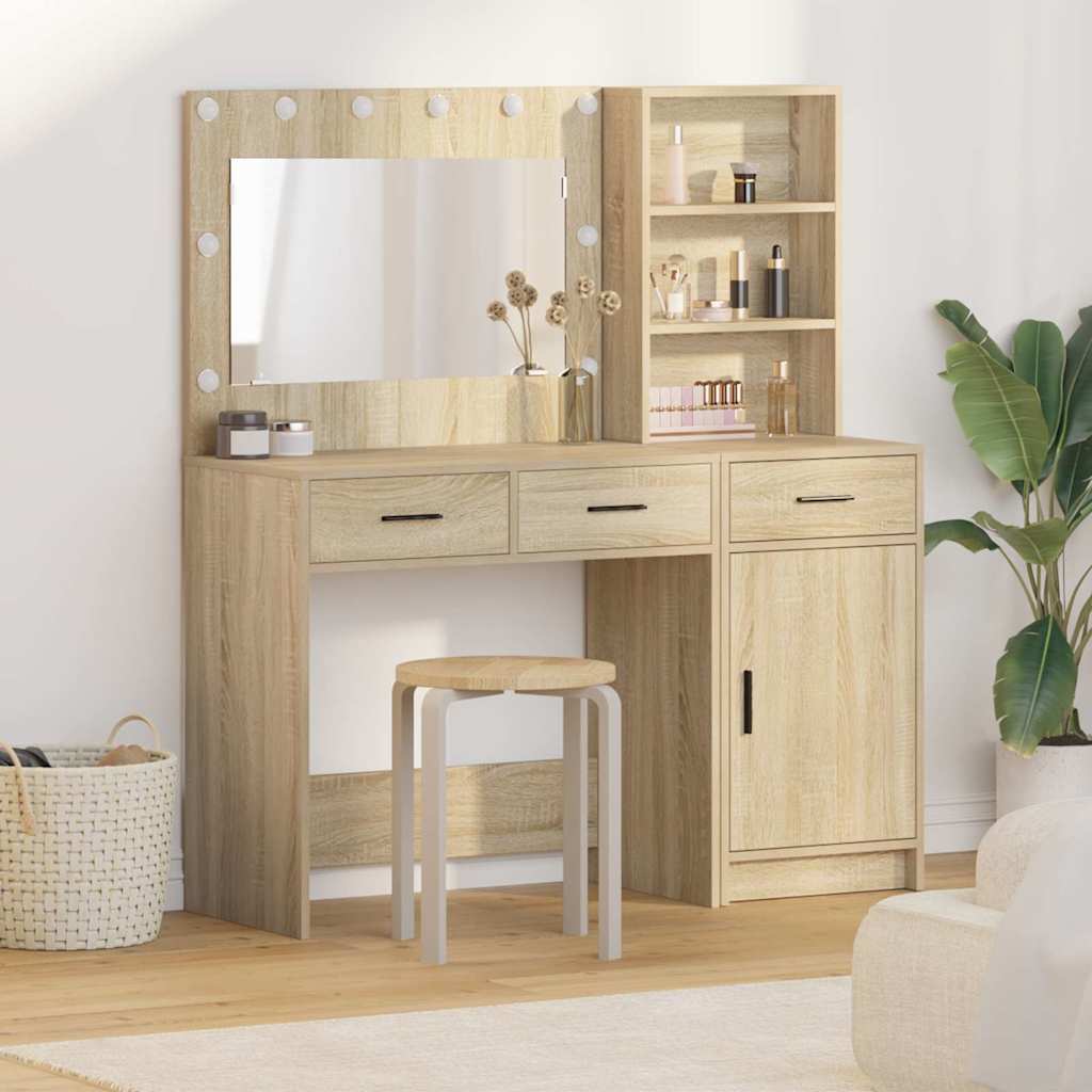 Schminktisch 2 stk. Braun 78,5 x 41 x 135 cm Holzwerkstoff