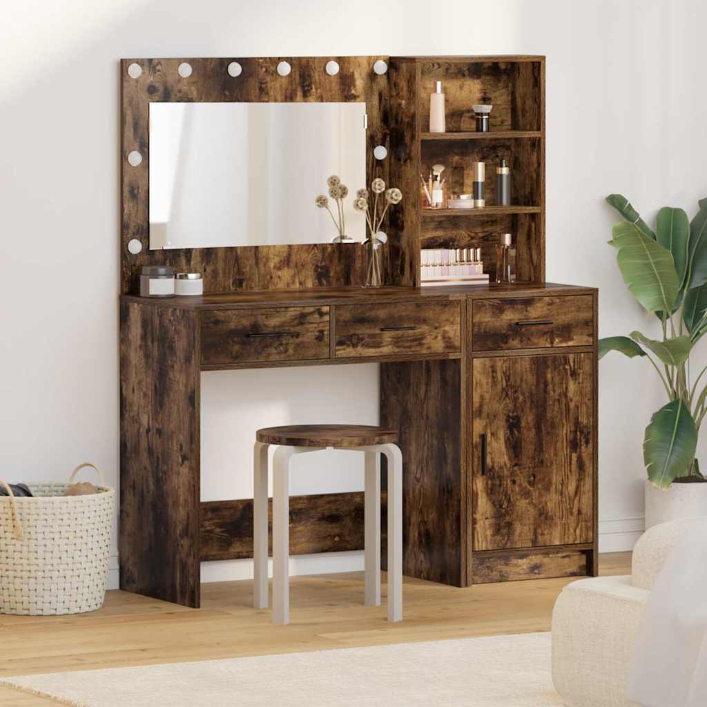 Schminktisch 2 stk. Braun 78,5 x 41 x 135 cm Holzwerkstoff