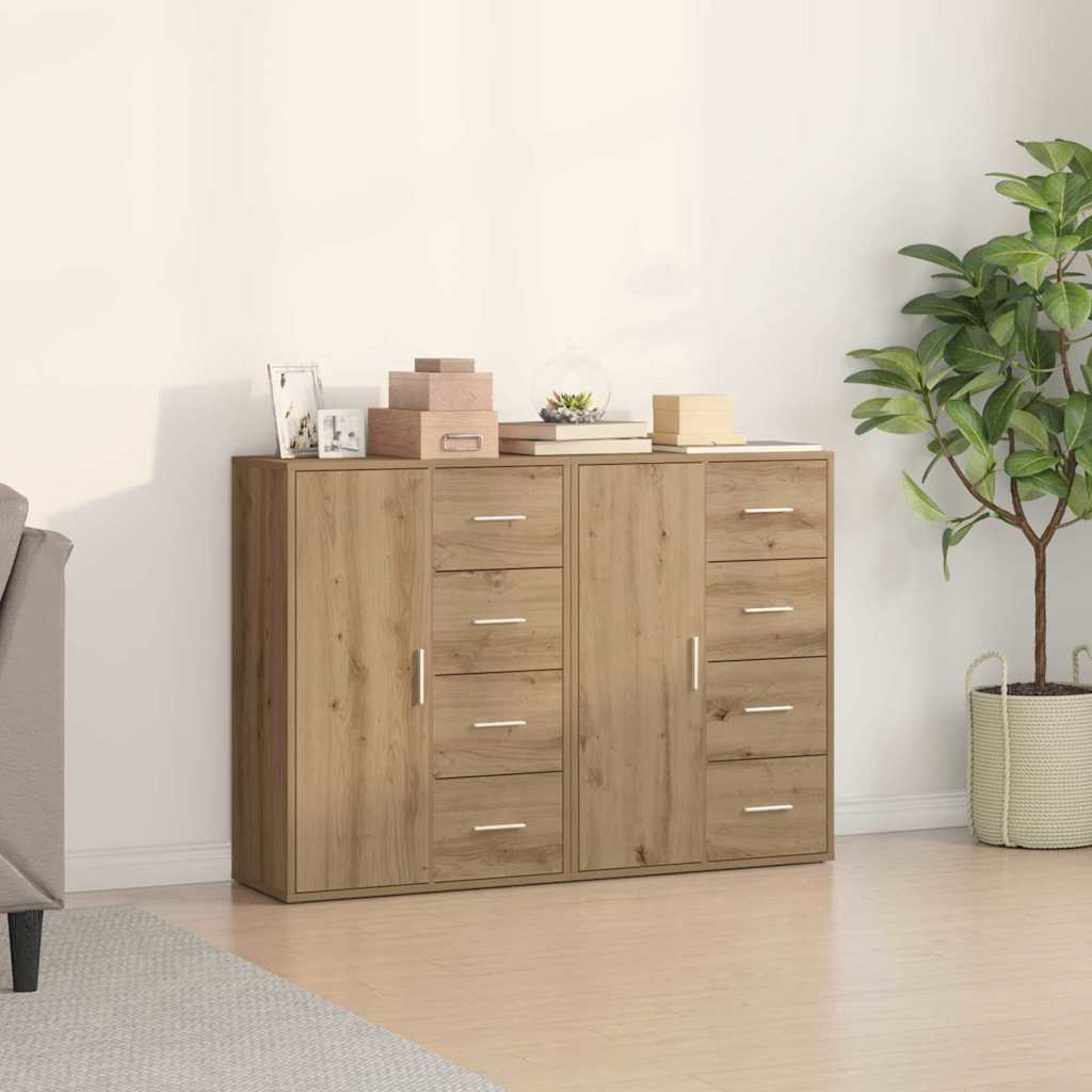 Sideboard 2 stk. Artisan-Eiche 60 x 31 x 84 cm Holzwerkstoff