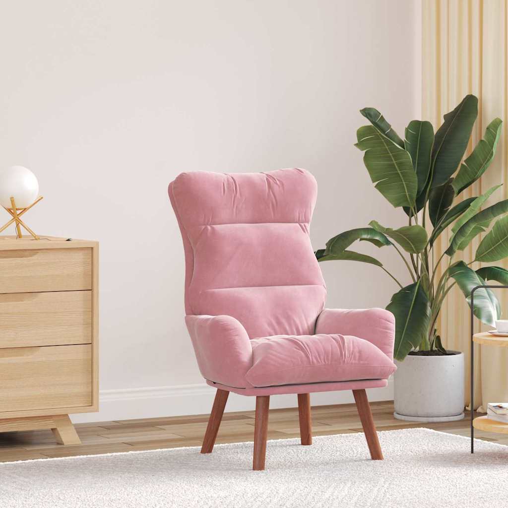 Sessel Rosa 69 x 74 x 93 cm Samt