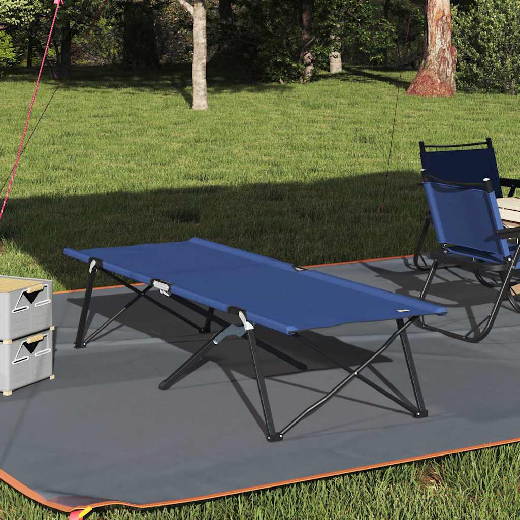 Klapp Schlafbett fürs Camping 2 stk. Blau 206 x 76 x 74 cm