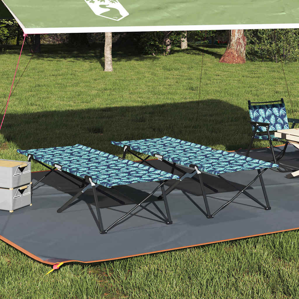 Klapp Schlafbett fürs Camping 2 stk. Wald 206 x 76 x 74 cm