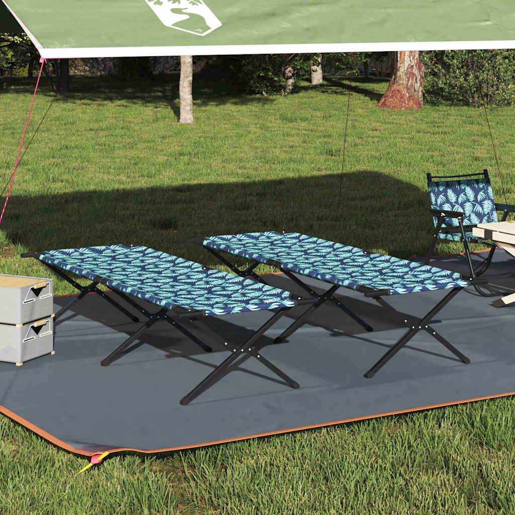Klapp Schlafbett fürs Camping 2 stk. Wald 210 x 80 x 46 cm