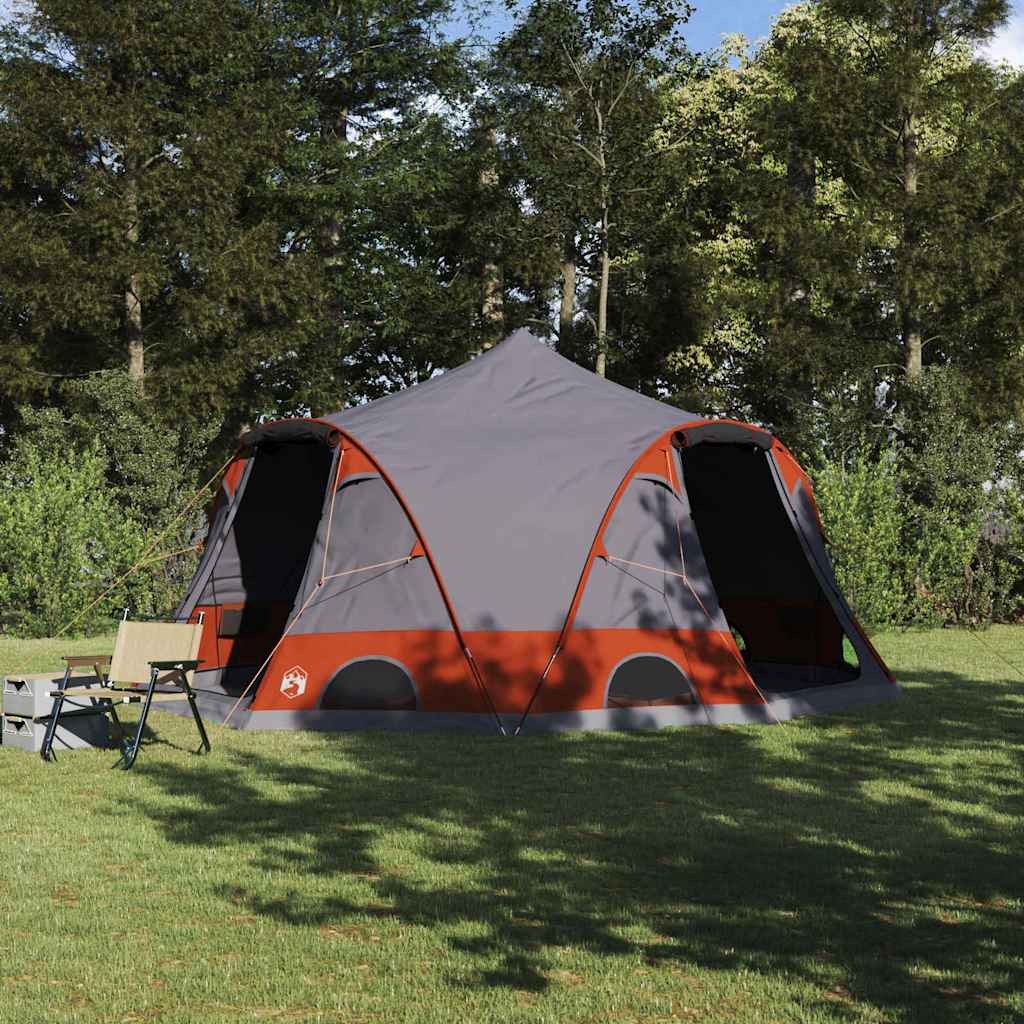 Dome Zelt für 4 Personen 4 Personen Grau und Orange