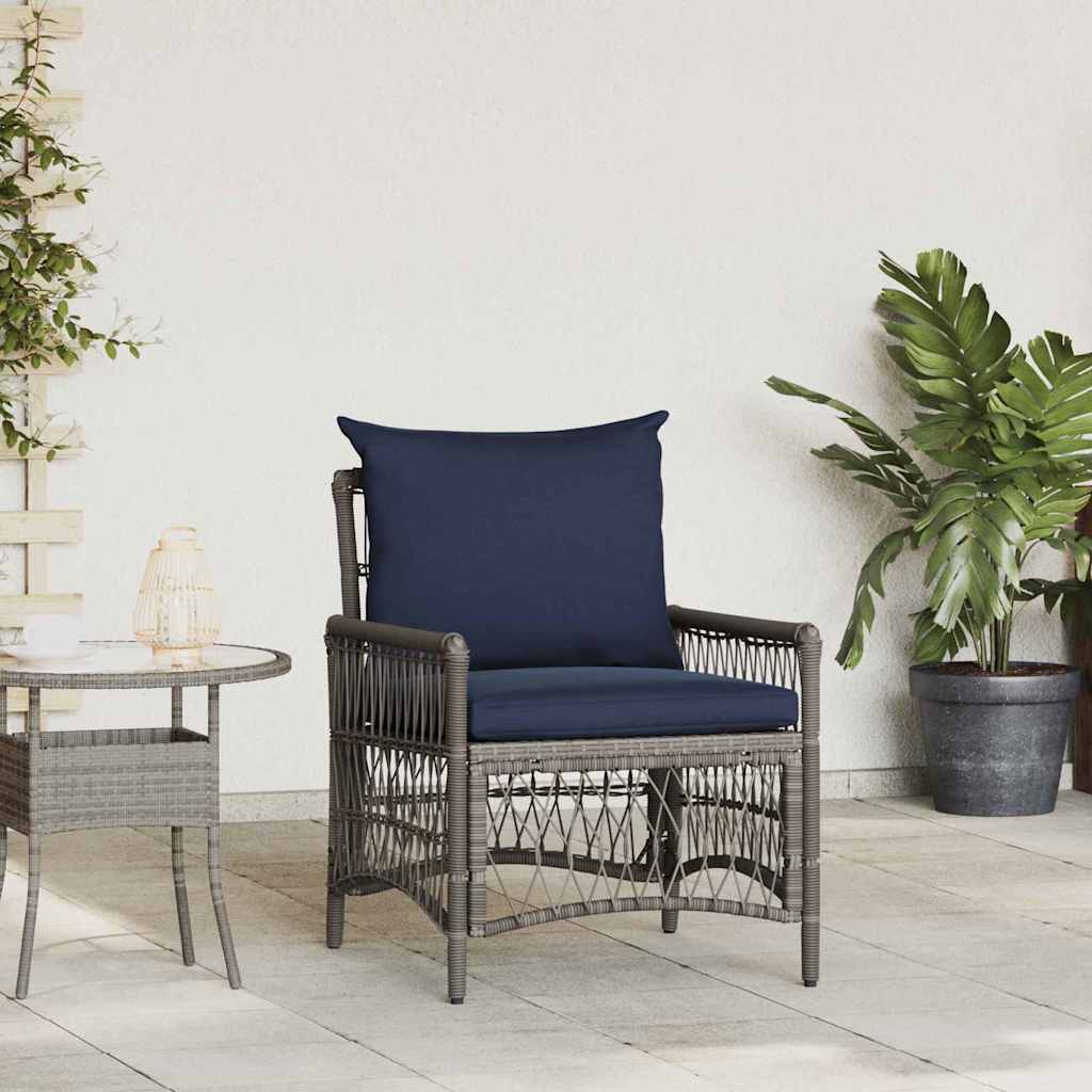 Gartenstuhl Grau Poly-Rattan