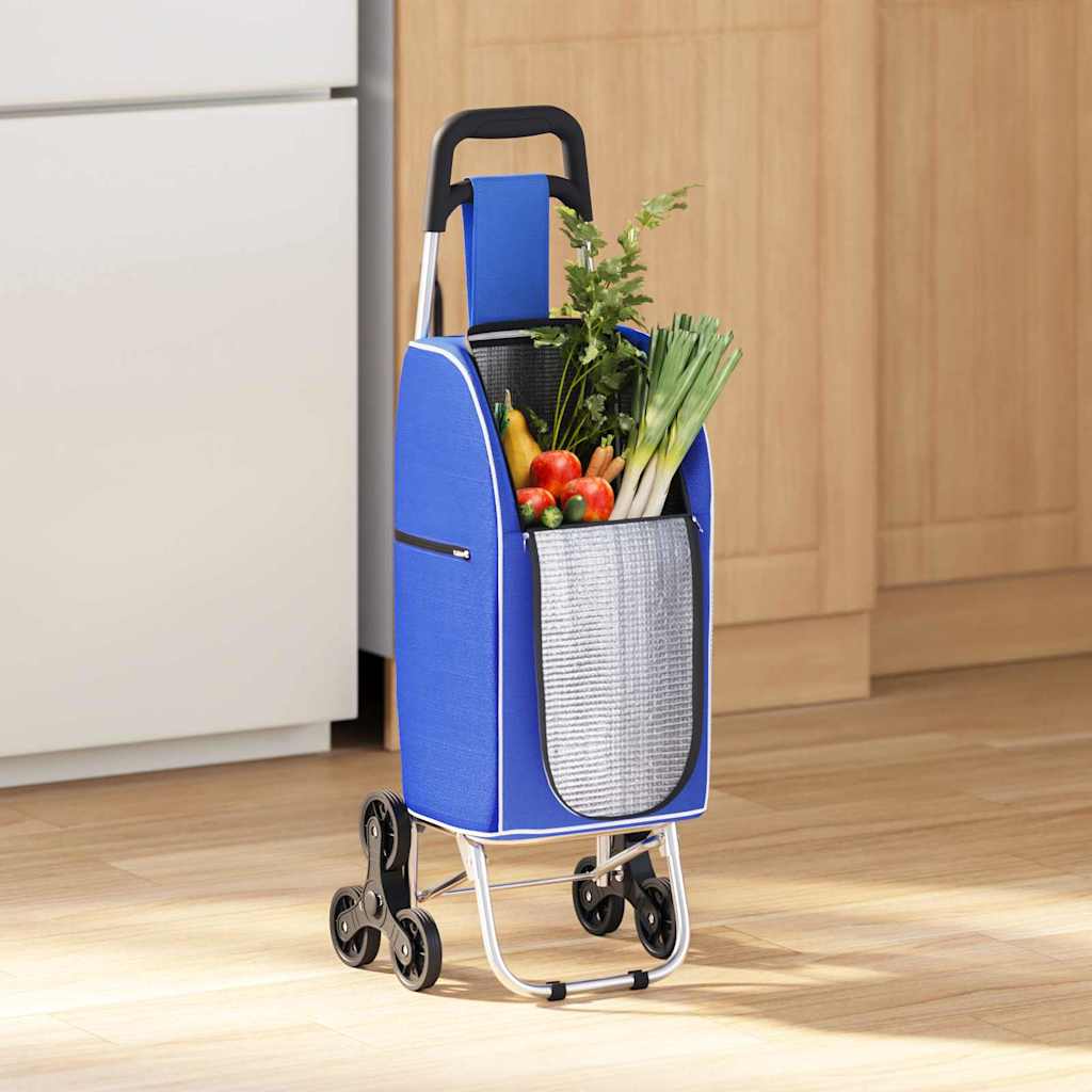 Einkaufswagen Blau 39,5 x 33 x 93 cm Oxford-stoff