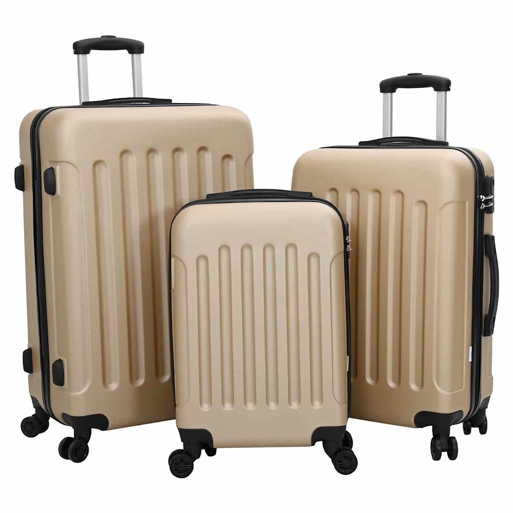 Koffer 3 Stk. Champagner 50 x 31 x 78 cm ABS Kunststoff
