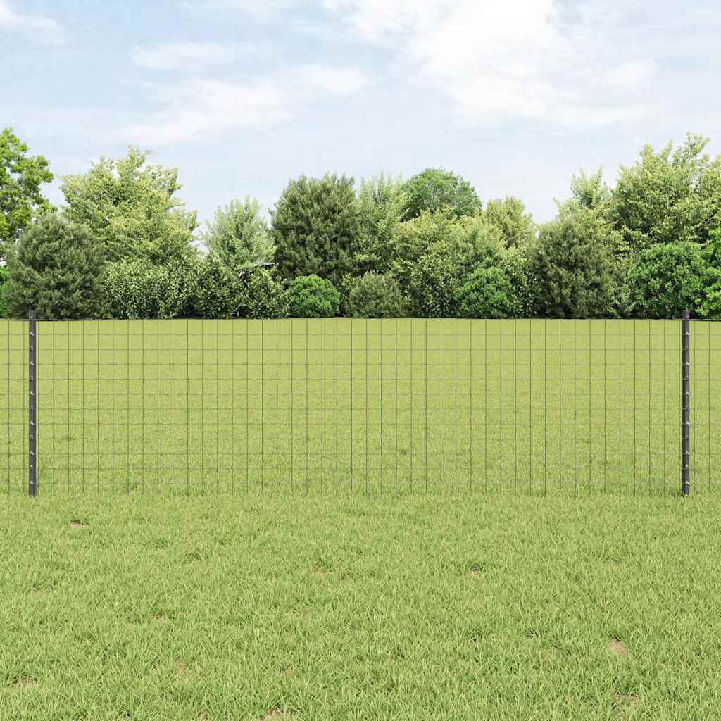 Eingebetteter Zaunpfosten 11 Stk. Grau 100 cm