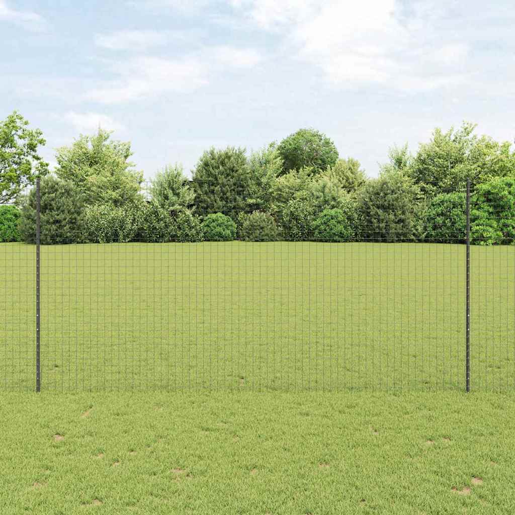 Eingebetteter Zaunpfosten 11 Stk. Grau 200 cm