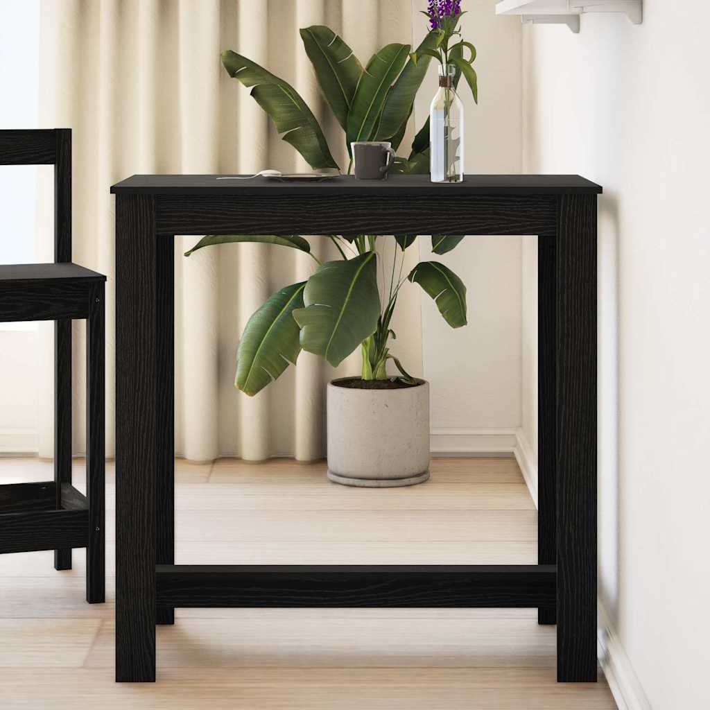 Bartisch 102 x 50 x 103,5 cm Holzwerkstoff Schwarz Eichen-Optik