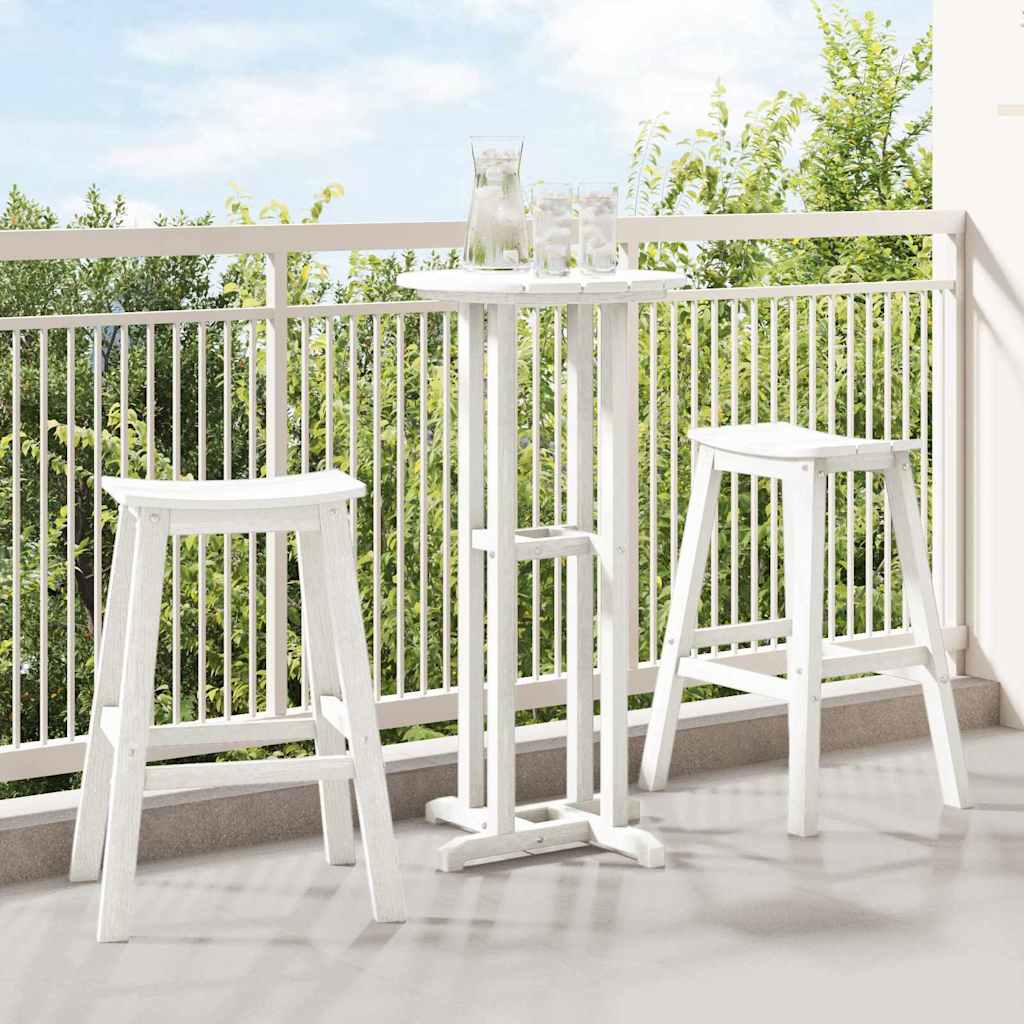 Barhocker 2 stk. Weiß 52 x 43 x 73,5 cm HDPE
